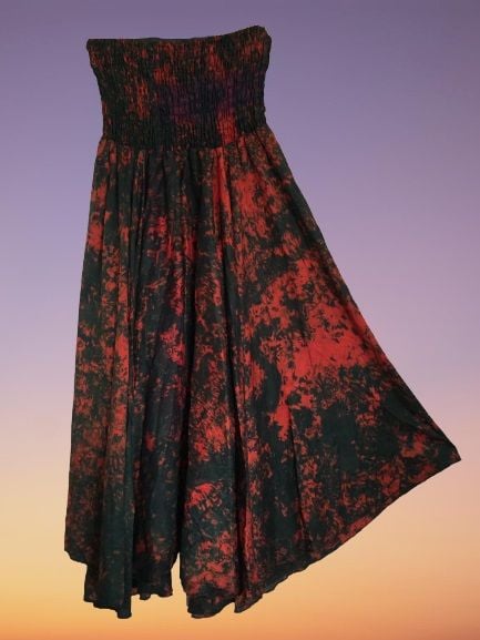 Gorgeous tie dye palazzo trousers  [waist 28-48 inches ]