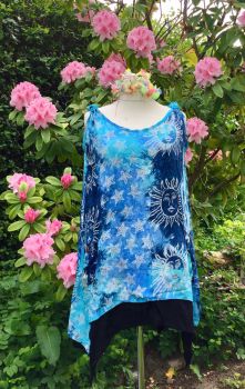 Suns and stars pocket  pixie hem dress
