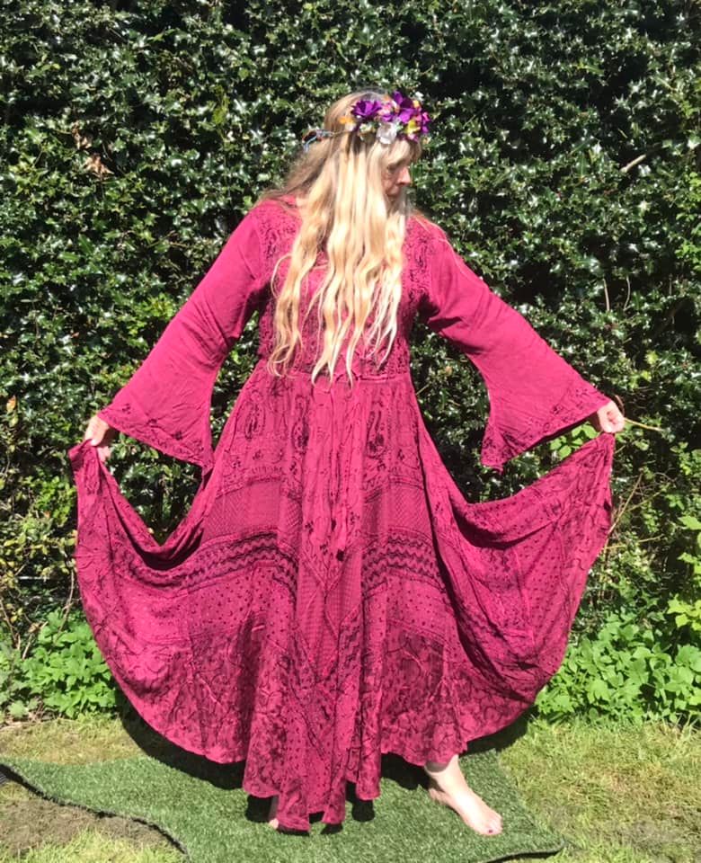 Beautiful Gwendolyn  faery realm goddess dress