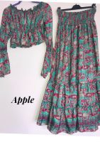 Rhiannon co ord set  , CROP top and skirt  [apple]