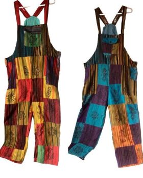 Funky dungarees approx size 14-18