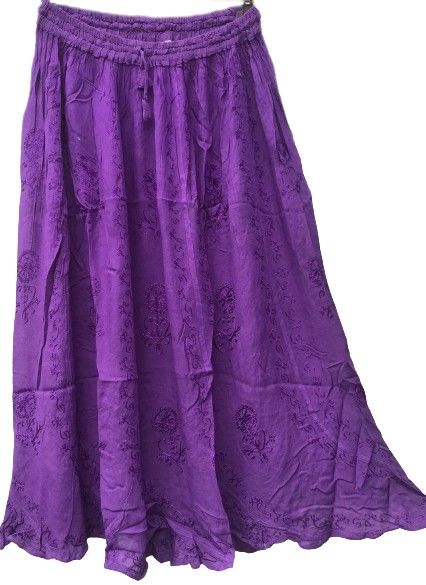 Lovely maxi witchy embroidered skirt [waist approx 30-46 inches]