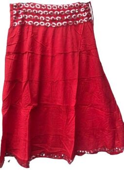Unique sequin panel skirt [ -waist approx 22-38 inches] [ns code]