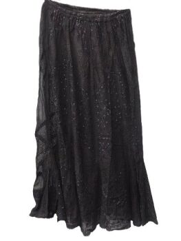 Absolutely stunning witchy gothic maxi skirt [approx waist 26-42 inches]