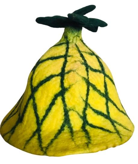 Gorgeous hippy flower pineapple felt flower hat