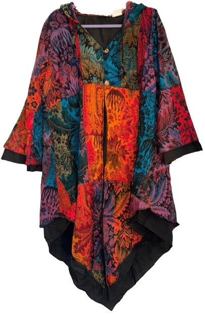 Fae goddess Sennon  cashmelon patchwork pixie hem jacket [regular  size]