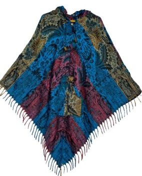 Pixie hooded cashmelon Lucie poncho [10-18]