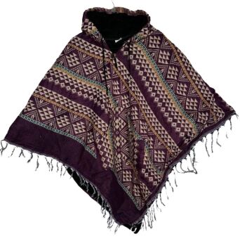 -Snuggly fleece lined poncho