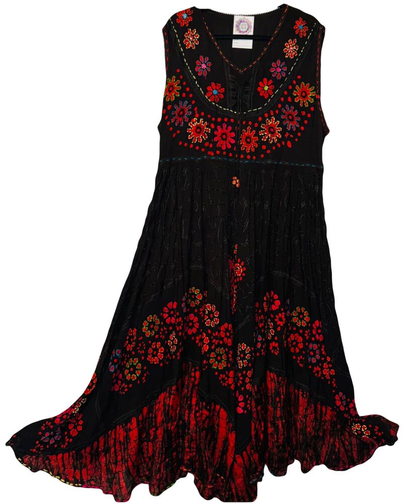 Gorgeous Alarni maxi dress  [50-54 inch bust] with mirror detail