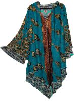 Fae decorated sari pixie hood jacket