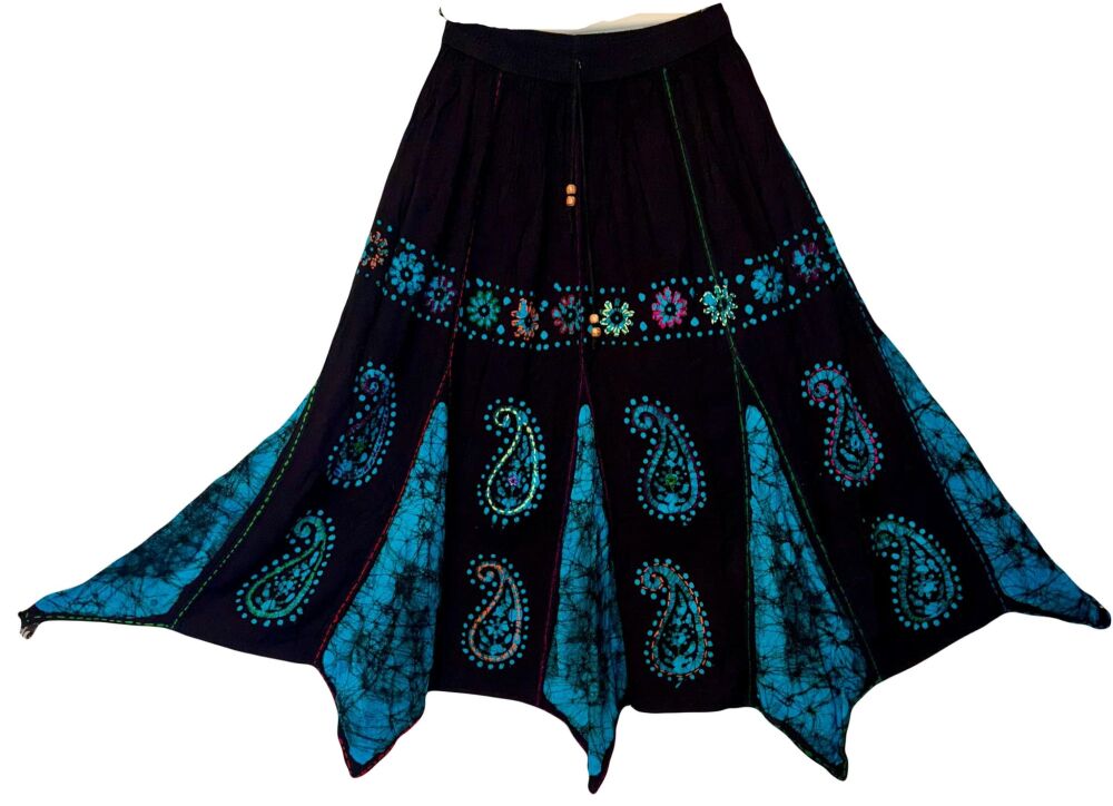 Beautiful fantasia mirrored pixie hem skirt [waist 28-44 inches]