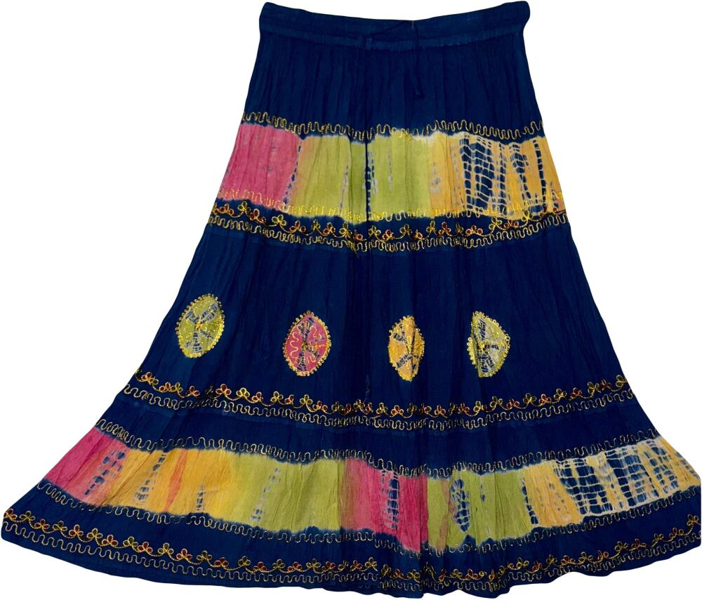 Gorgeous tie dye hippy skirt [waist approx 28-44 inches]