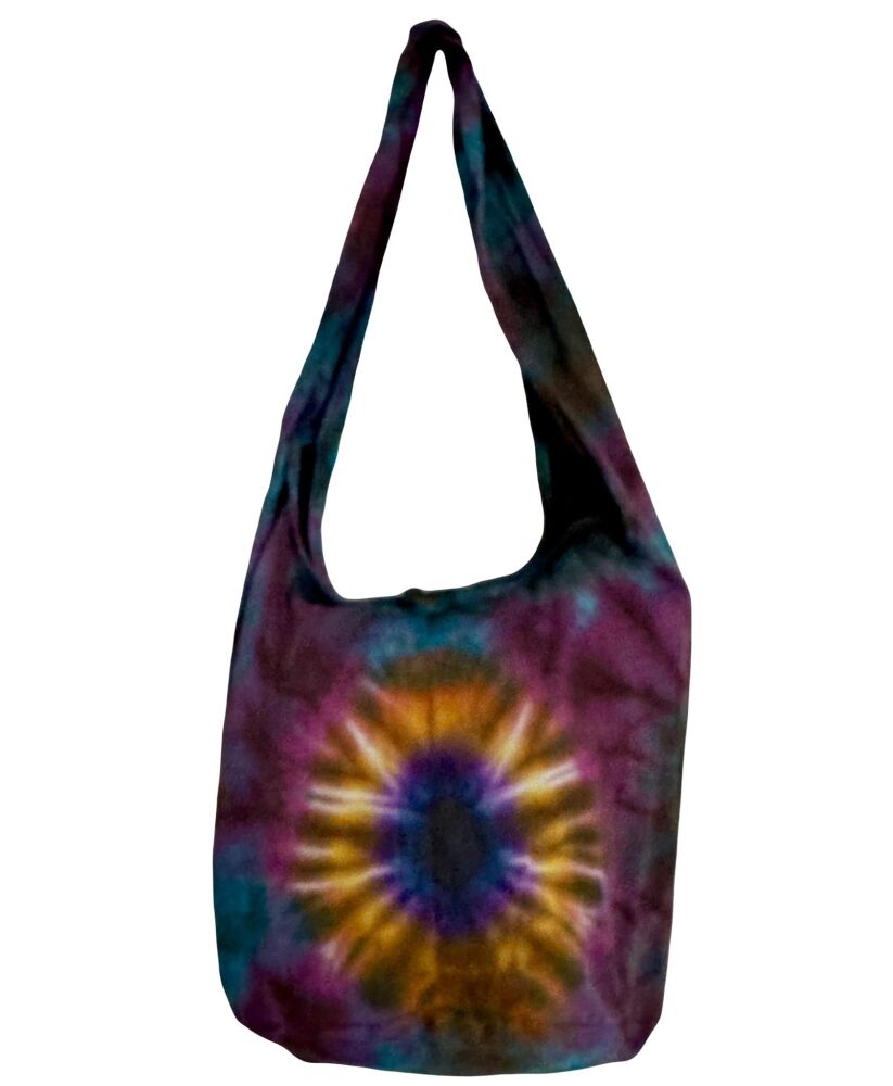 Funky tie dye sling bag