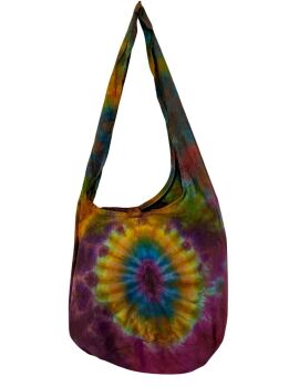 Funky festival shoulder tie dye  bag