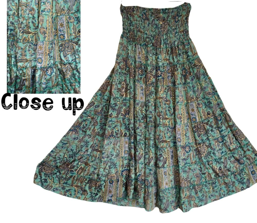 Serenity layered maxi skirt /dress