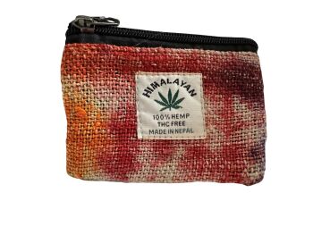 Funky small hemp   coin/note/cards   purse