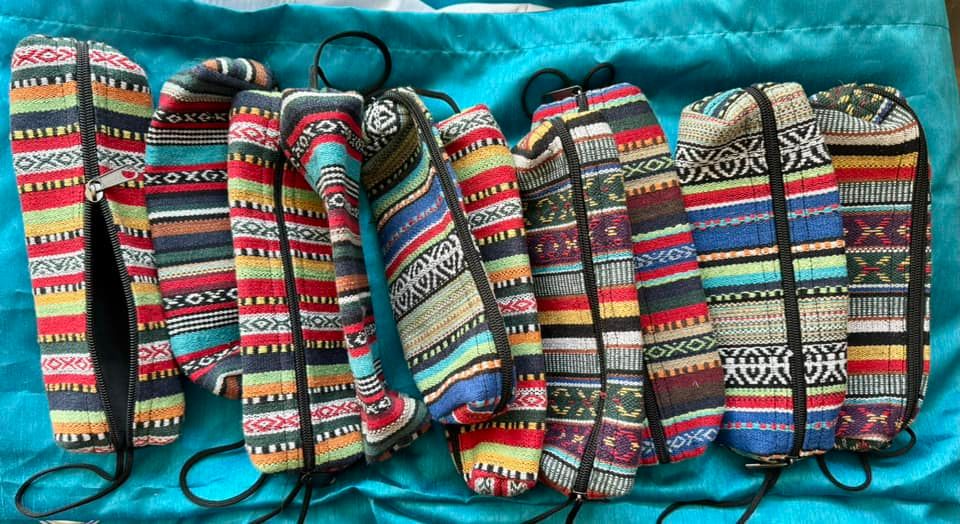 Wholesale lot of 10 funky pencil cases from Nepal [price includes postage]