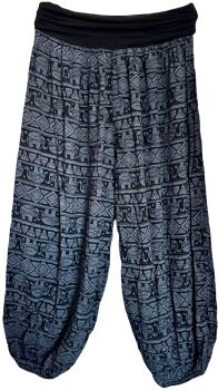 Super soft Elephant harem trousers [black]