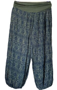 Super soft Elephant harem trousers [khaki]