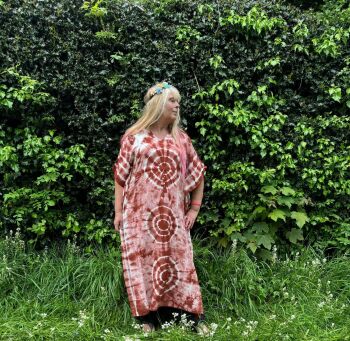 Gorgeous tie dye kaftan dress