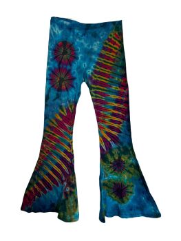 Funky  tie dye flare leggings large