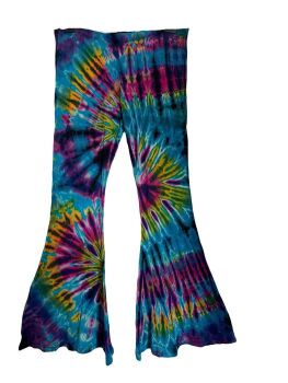 Funky  tie dye flare leggings /extra large