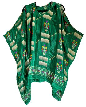 Gorgeous summer hooded kaftan drip sides top  [up to 66 inches bust]