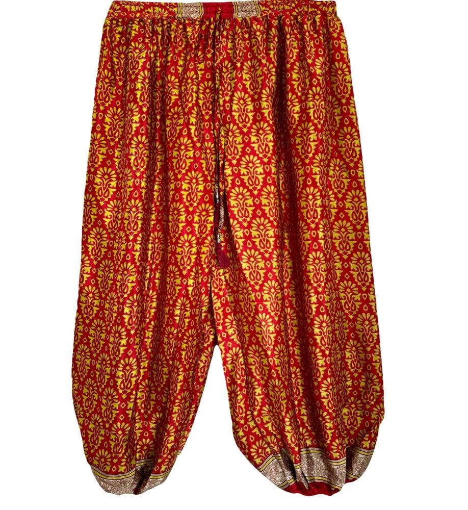 Gorgeous silk harem trousers [26-52 inches waist]