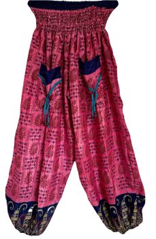 Gorgeous silk harem trousers [24-48 inches waist]