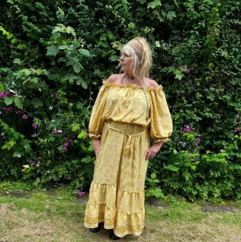 Shayla maxi dress [bust 50 inches]  sunshine