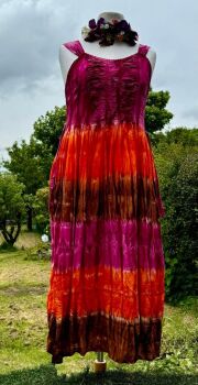 Festival boho tie dye  dress [42 inch bust]