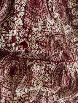 Sharna combi set skirt/dress and matching top [burgundy]