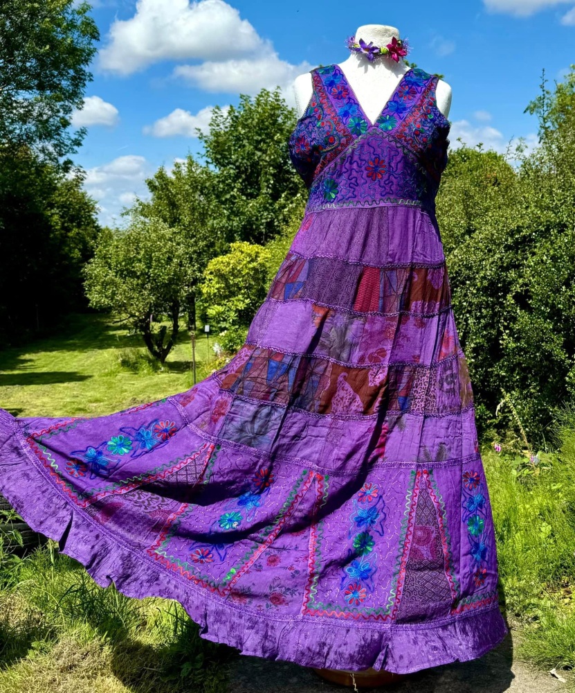 Woodstock  patchwork dress curvy