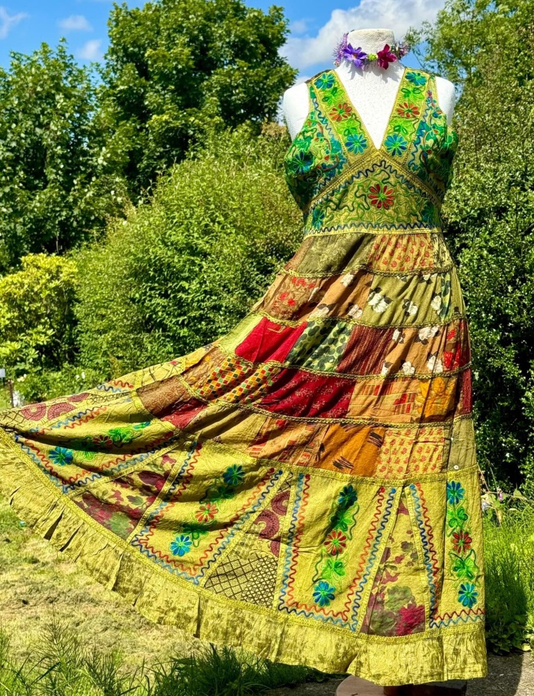 Woodstock  patchwork dress curvy