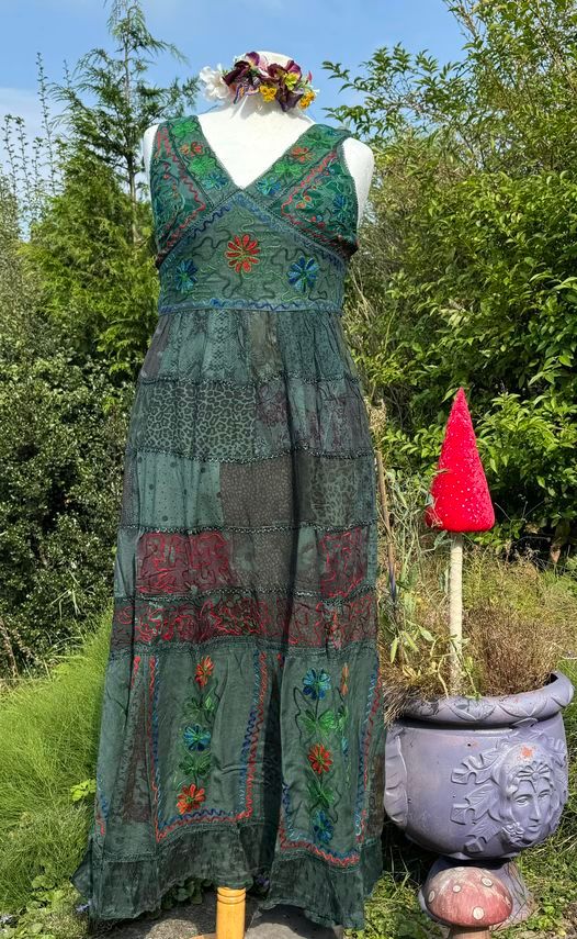 Beautiful Woodstock  patchwork dress
