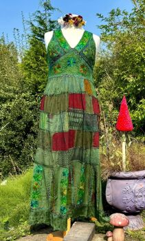 Beautiful Woodstock  patchwork dress