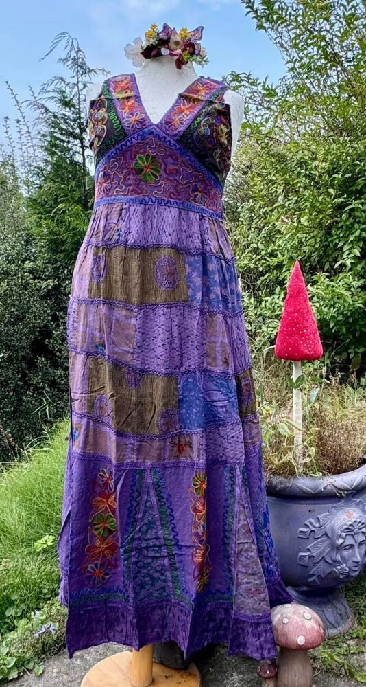 Beautiful Woodstock  patchwork dress