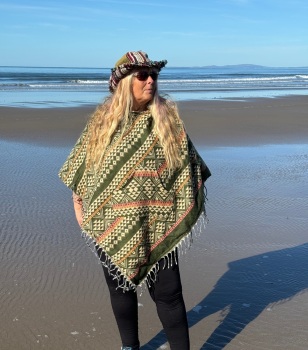 Snuggly fleece lined poncho