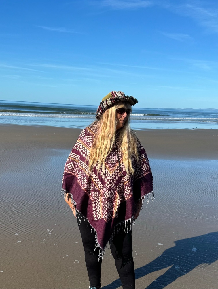 Snuggly fleece lined poncho
