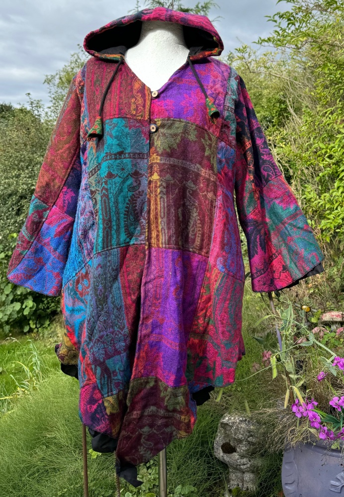 Fae goddess Sennon  cashmelon patchwork pixie hem jacket [regular  size]