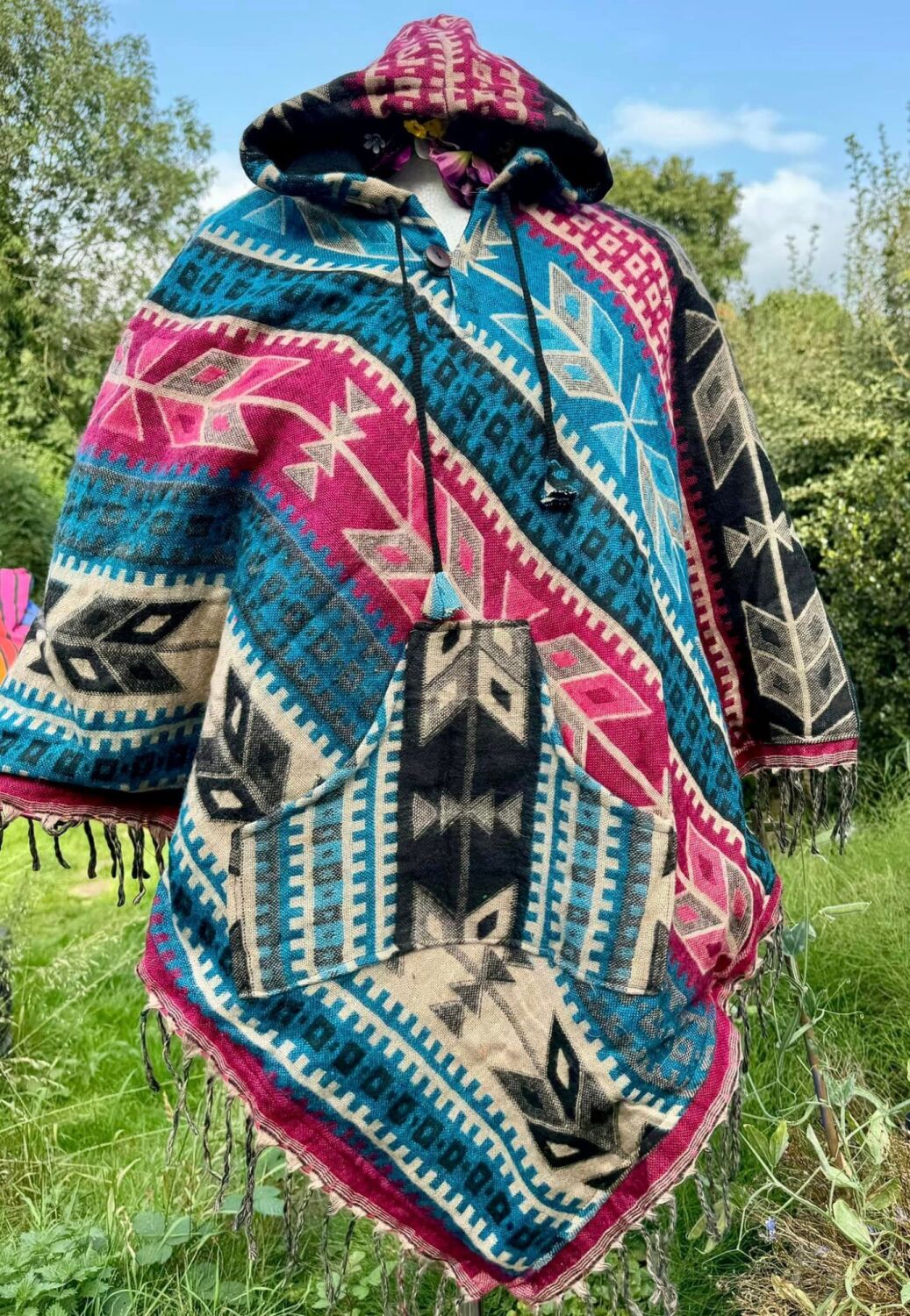 Snuggly fleece lined poncho