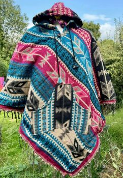 Snuggly fleece lined poncho