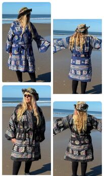 Florence sequin mirrored kimono , fit  up to approx 22/24