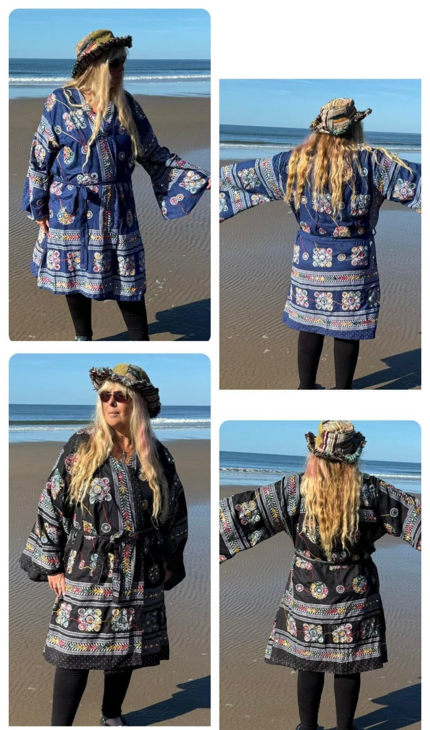 Florence sequin mirrored kimono , fit  up to approx 22/24