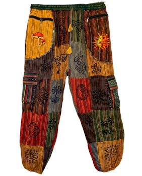 Funky hippy mushroom /sun trousers