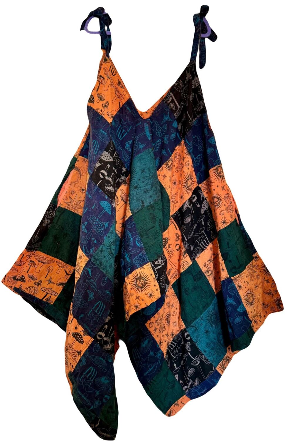 Gorgeous mushroom  & celestial patchwork jumpsuit