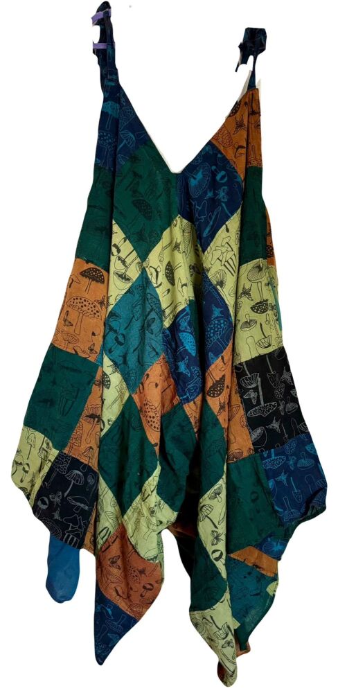 Gorgeous mushroom patchwork jumpsuit