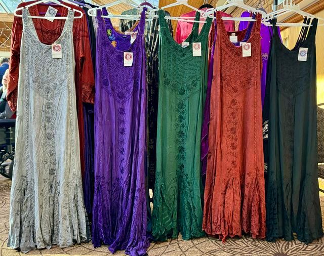 The Angelika maxi embroidered dress