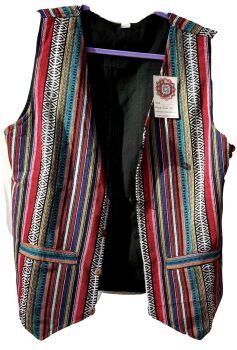Funky folksy  waistcoat l/xl and xxl