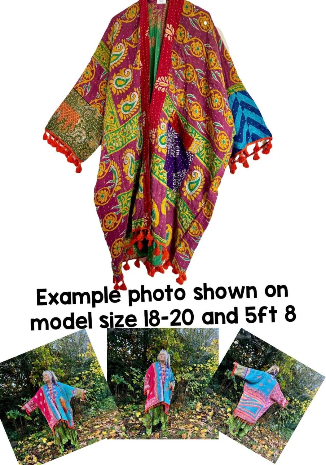 Krishna kantha  tasseled robe 18-30